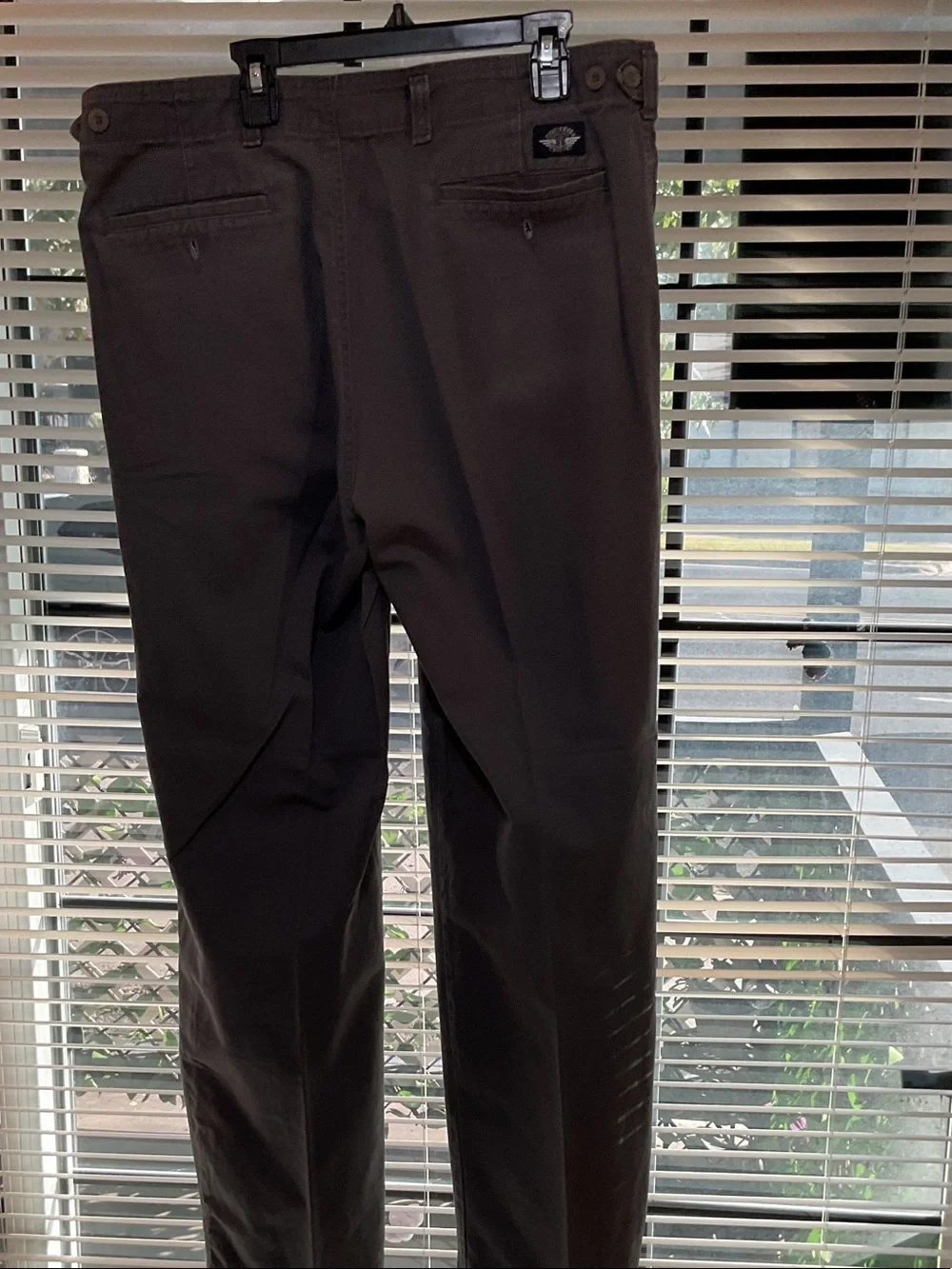 Levi's Men's Dark Brown Pleated Chinos